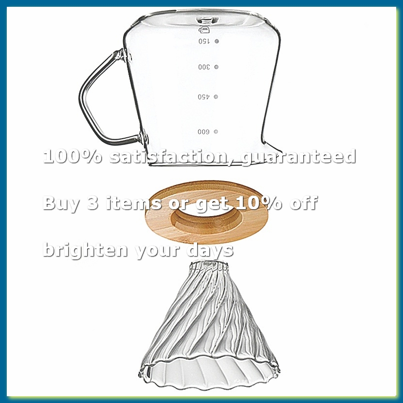 Coffee Maker - Coffee Filter Cup with Wood Stand