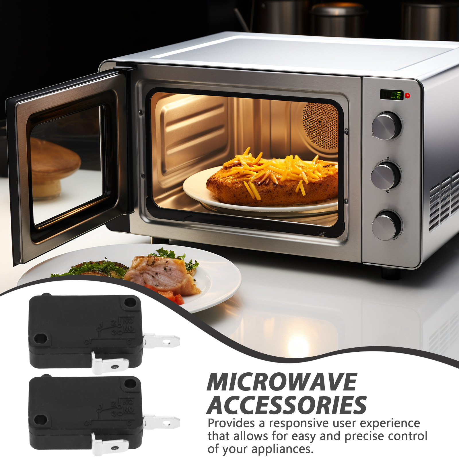 2Pcs Micro Switch 2-Pin Normal - Microwave Oven review and price