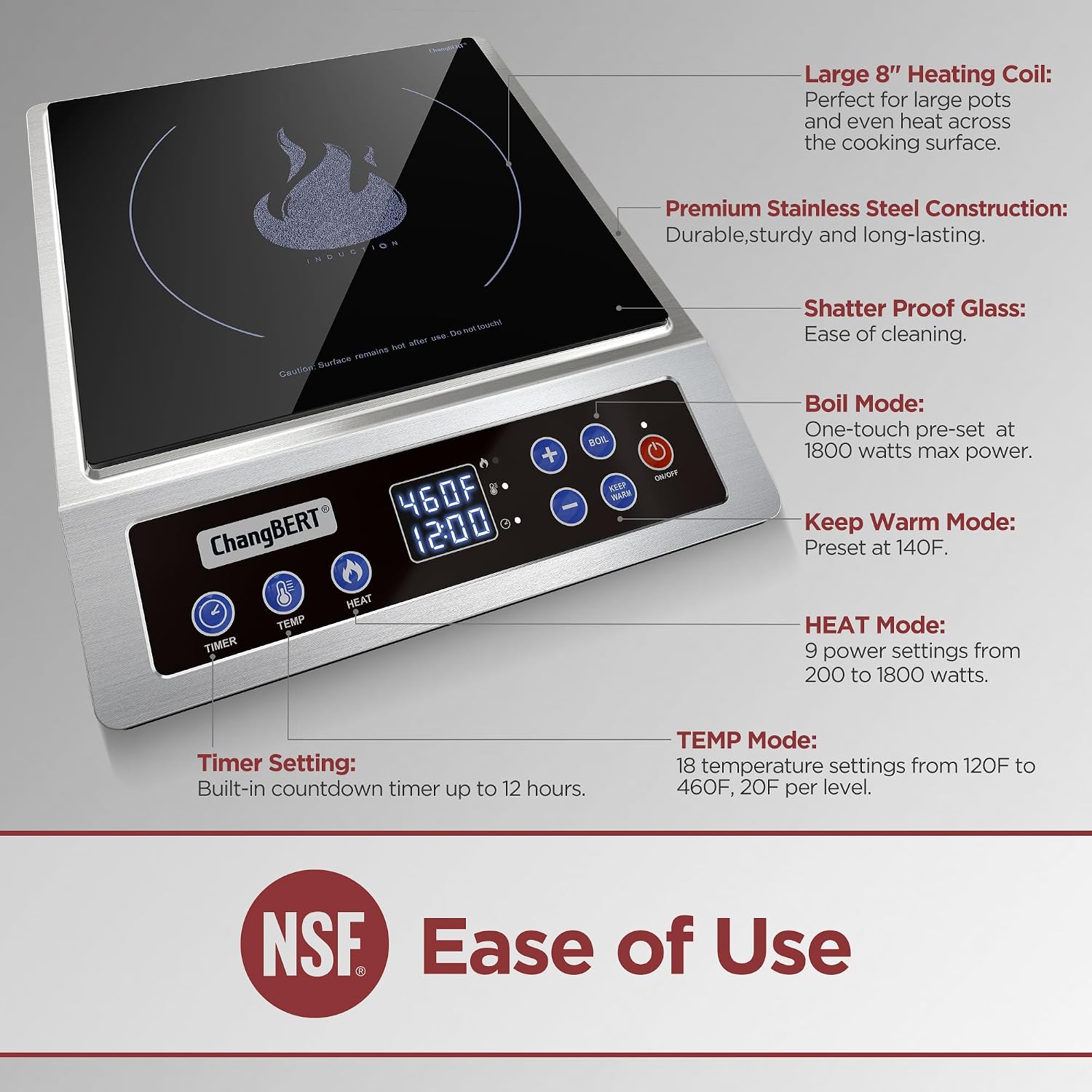 Portable Induction Cooktop Enh - Induction Cooktop Portable review and price
